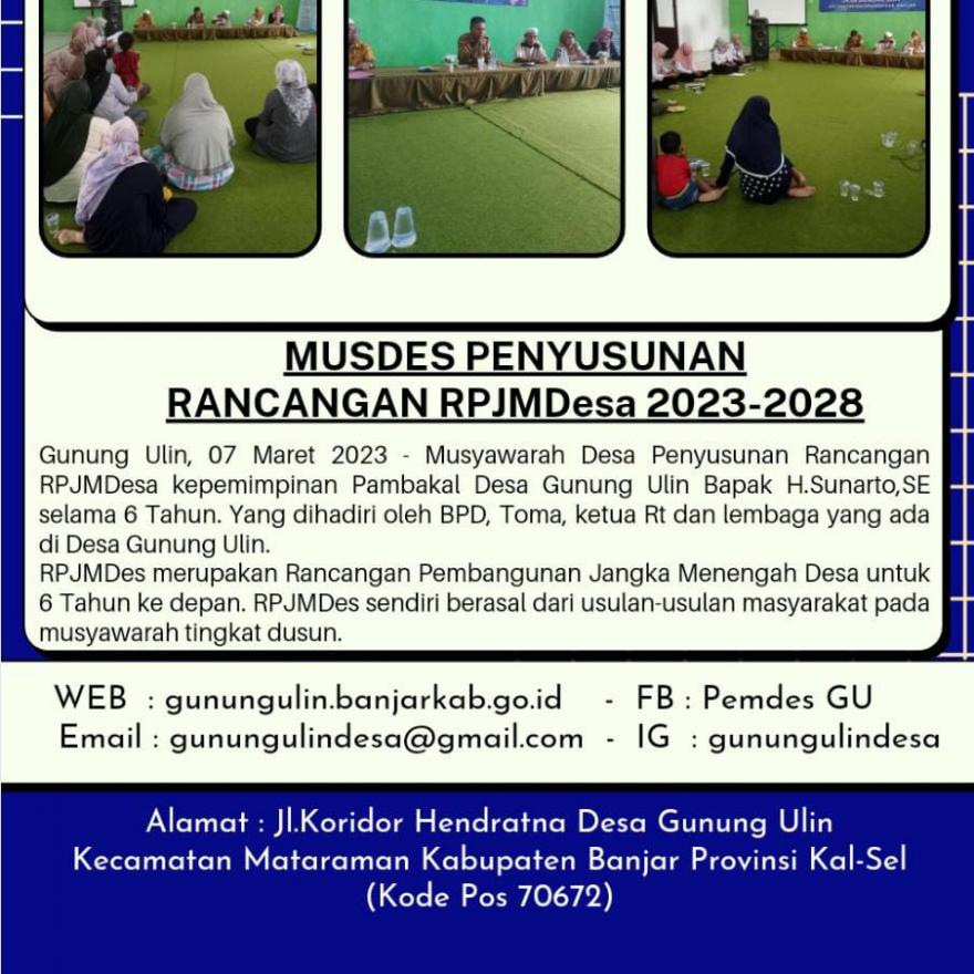 PERENCANAAN RPJMDes Th.2023-2028